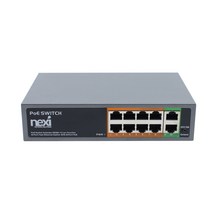 POE+ 허브스위치 8+2포트 96W 스위칭 CCTV IP카메라 NAS인터넷 익스텐더 산업용 PTZ 공유기 공사설치 통신