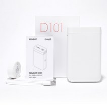 아이노비아 무선 블루투스 라벨프린터 NIIMBOT D101, 화이트, 1개