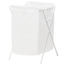 이케아 JALL 빨래주머니+스탠드, 화이트, 1개