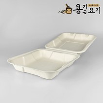 용기는요기 원터치 펄프용기 B-026 1칸 펄프도시락 크로플 김밥 베이커리 포장용기 (200개), 원터치 펄프용기 B-026_크라프트 (200개)