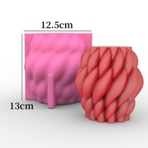 실리콘 토끼 몰드 곰돌이 도넛 원형 틀 Diy 원추형 기하학 곡선 열 실리콘 촛불 금형 3D 크리 에이 티브 회, 10 H