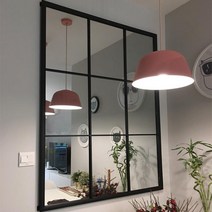 MF협력사 창문형거울 골드 화이트 블랙 창문 빈티지 엔틱 거울, 블랙_거울미포함