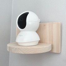 브랜드없음 뉴노멀 벽걸이 CCTV 선반 최상급 편백나무 인테리어, 옵션a. 원판상부