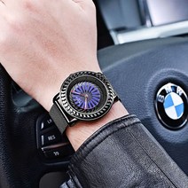 [천삼백케이] [파라폭스] 특이한 남자 학생 패션 손목 시계 메탈 스트랩 초시계