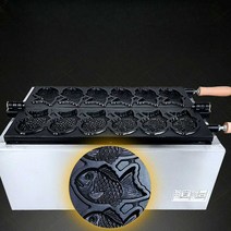 붕어빵 만들기 3구 가정용 전기 큰붕어빵 팬 도미빵 잉어빵 미니붕어빵, 전기 가열 붕어빵 6마리