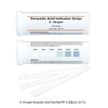 과초산 ( 소독제 ) 검출용 패드 PP 스트립 / 화합물 검출 측정지 100/Pk, J2.168.5C