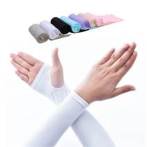 Wearless 아이스 여름 쿨토시 팔토시 손등 손목 2p x 10개 세트, 블랙(손등커버형) 10개입