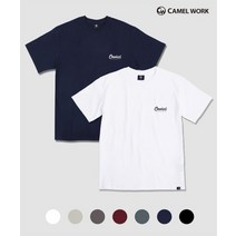CAMEL WORK 패키지 어센틱 로고 반팔티셔츠