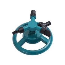 1Pcs 360 학위 자동 회전 노즐 잔디 물 스프링클러 농장 야채 관개 용품 정원 빠른 급수 도구, Green