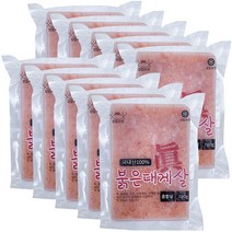 힘찬푸드 붉은대게살 파지 1kg (실중량 700g), 10팩, 1kg(실중량 700g)