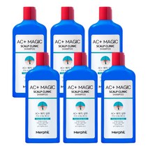 메르필 지루성두피 약산성 샴푸 / 두피트러블 / 비듬 / 두피케어, 6개, 300ml