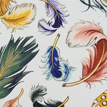 [수입포장지 Rossi] 컬러풀 깃털(Feather)