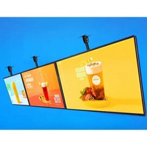 지픽스 모니터메뉴판 스크린 메뉴판 불빛 음식점 광고, 3개, 세로형A 60X240cm(3개세트)