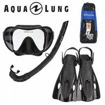 아쿠아렁 AQUALUNG 나불 스노클링 세트 성인용 다이빙세트, 사이즈, LXL, 이미지참조