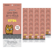 카카오프렌즈 닥터 한지 브이 마스크 프로도 대형 KF94, 3개, 30개입