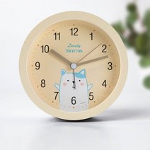 가팡 무소음 원형 탁상시계, 20번(옐로우)