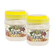 트윈스몰 잣 아몬드 호두 안동 흑마차 (800g) 바쁜 아침 간편한 식사 대용으로 든든한 한끼식!, 2개