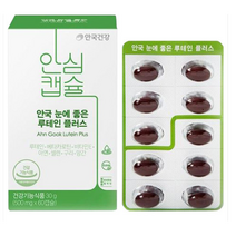 안국건강 안국 눈에 좋은 루테인 플러스 500mg x 60캡슐 4박스