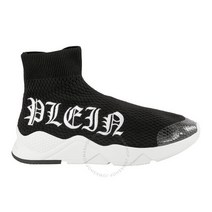 Philipp Plein 블랙/멀티 고딕 Hghi-top 양말 스니커즈 브랜드 사이즈 41( US 8)