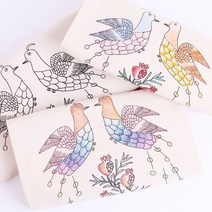 에코백 만들기 DIY 캔버스 무지 가방 에코벡 컬러링 보조 천가방 꾸미기 미술 초등 학교 학생 유아 민화 그림 색칠 공부 놀이 민화 체험, 달팽이 에코백