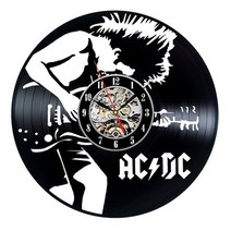 인테리어벽시계 디자인벽시계 거실시계 ac dc wall clock 현대적인 디자인 음악 록 밴드 빈티지 비닐 cd 벽 홈 장식 선물 팬 reloj de pared, i, LED 조명 없음