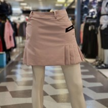 루이까스텔 가을신상 여성 골프 A라인 솔리드 라인밴드 포인트 큐롯 팬츠 3LCSQ941 핑크