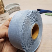 리보너 샤벳리본 하늘하늘한 린넨느낌 가볍고 부드러운 리본 1롤 45m, 40mm, 스톤