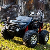 대형 오프로드 4륜 전동자동차 유아동 승용완구, 화이트+사륜구동 +대용량 배터리+ 가죽시트