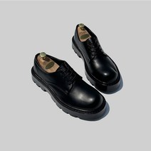 남자 더비슈즈 4.5cm 키높이 가죽 통굽 남자구두