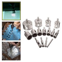 무선 전동드릴 Damond Hole Cutter Drll Bt for Glass Marble Grante Hgh Precson Fsh Tank Power Tool Acc, 01 15pcs