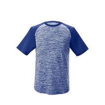 EvoShield 성인용 E304 퍼포먼스 풀오버 테크 티 로열 - 라지