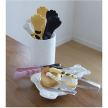 뒤집어집게 고양이 요리용 조리용 밥굽남핀셋 요리 호떡집게 빵집게걸이, 화이트L 24cm