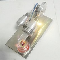스털링엔진 모터 스털링 엔진 외연 발전기 증기 물리 과학 실험 모델 생일 선물, 01 Sterling engine-01