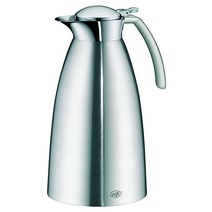Alfi Gusto Top Therm 진공 단열 스테인리스 스틸 보온 카라페 냉온 음료용 1.5L 스테인리스 스틸, 1.5 Liter
