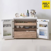 아트박스/필웰 필웰 데이아 다기능 주방수납장 ST9555, 화이트