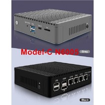 11th 펜티엄 N6005 N5105 4 인텔 i226 Nics 2 NVMe DDR4 팬리스 미니 PC 방화벽 VPN 서버, 8GB DDR4 128GB NVMe, ModelC Pentium N6005