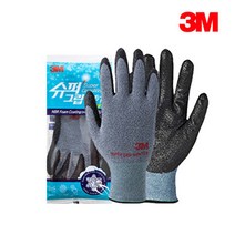 3M 슈퍼그립 윈터 겨울 기모 코팅작업장갑, S, 10개