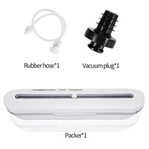 음식 진공 포장기 상업 및 가정용 비닐봉지 장진공음식 실러, white+EU-220V