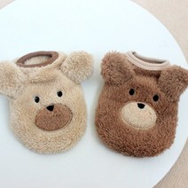 Neirny 강아지 곰돌이 보아털 후리스 조끼 애견옷 포메옷 푸들옷 고양이옷 DZX-02, 브라운