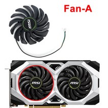 MSI 지포스 RTX 2060 2070 2080 비디오 카드 팬 슈퍼 벤투스 PLD09210S12HH 87mm 그래픽 냉각, 01 fan A