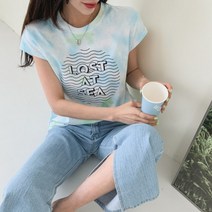 [바보사랑] 겟잇미 지이호 라운드 물나염 베이직 나시[겟잇미]