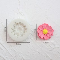 DIY 데이지 초콜릿 꽃 미니 장식 베이킹 케이크 몰드, 모델 16