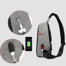 보드미 슬릭백 캠핑 여행 보조 가방 USB 슬링백 크로스백 DD 10132