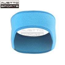 Austto-겨울 플리스 귀마개 워머 헤드밴드 이어밴드 남녀 공용 달리기 스키 운동 스포츠, [08] Light blue