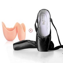 발레토슈즈 성인 취미Elegant Satin Ballerina Ballet Pointe Shoes for Girls Women Dance Child Adult wi, 11 41, 02 Black