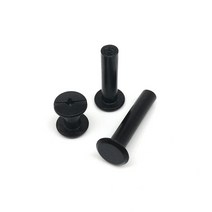 10pcs 골드 실버 블랙 M5x4-50mm 가죽 가방 벨트 스크랩북 앨범 계정 책 포스트 바인딩 나사 네일 리벳, [10] 5x25mm, 5x25mm+Black