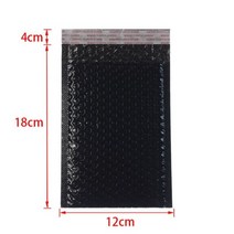 택배 비닐 종이 상자 박스 팩 거품 봉투 의류 포장 책 Shockproof 및 방수 가방 10 조각 자체 스타일 블랙 익스프레스, [02] 120x180mm 10pcs