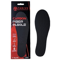Thrive Orthopedics X-Glide 탄소 섬유 안창 1피스 싱글 풋 플레이트 최대의 지지 및 부상 회복을 위한 고급 경량 기술 - 1개 리지드 US M16 (33