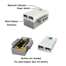 MOC 전원 기능 레고 클래식 로보틱스 wedo 2.0 45303 과 호환되는 미디엄 모터 스마트 허브 팩 빌딩 블록, 한개옵션0