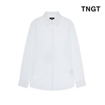 TNGT 95 사이즈 화이트 레귤러카라 면폴리 드레스셔츠